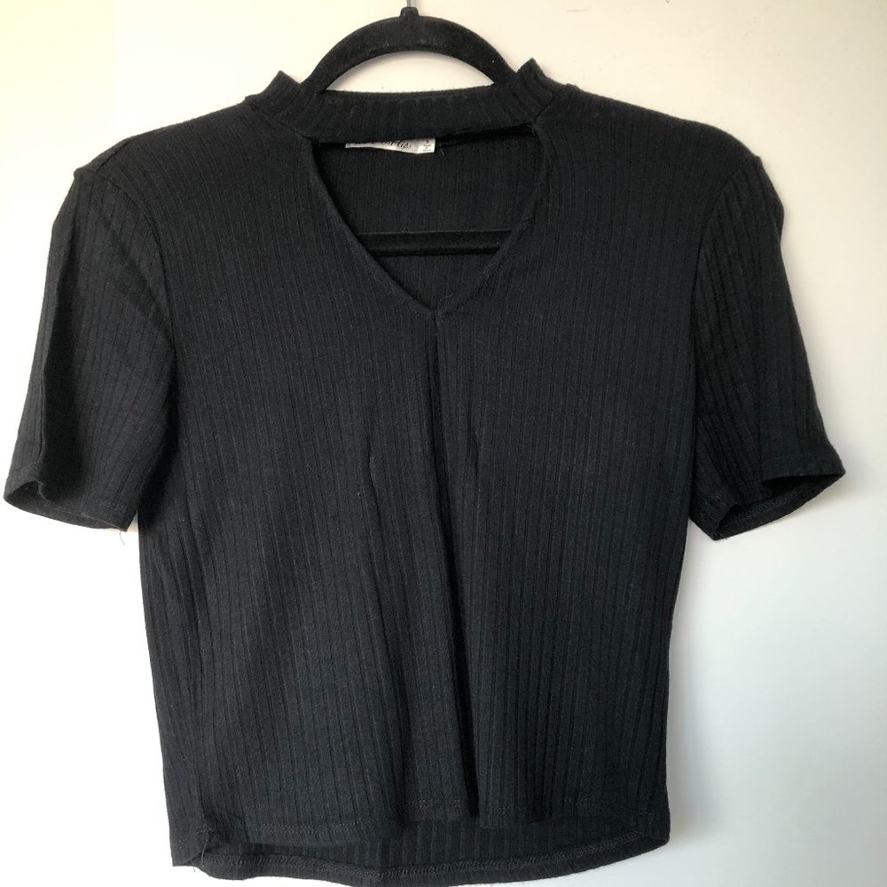 Black Crop Top